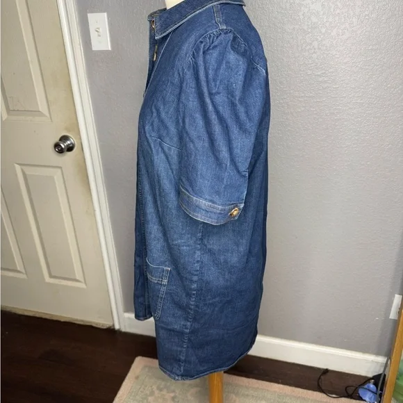 Sezane Denim Button-Up‎ Dress - Picture 3 of 4